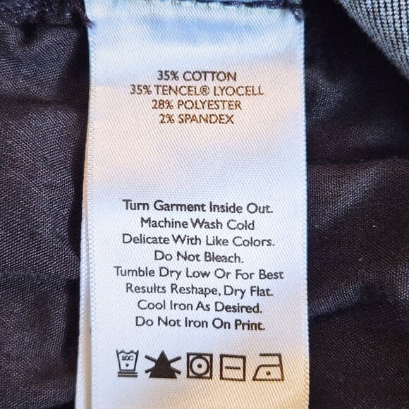 Eddie Bauer Dark Trouser Jeans | Y2K Professional Style | Tencel Blend | Size 8 - Picture 13 of 13